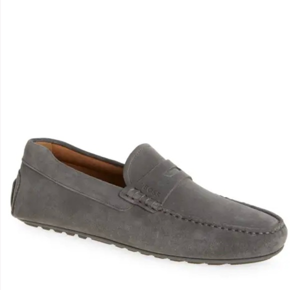 New Men’s Nordstrom suede Loafers gray size 10 - Picture 1 of 12